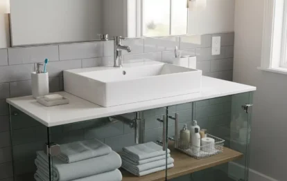 Fechamento de Pia em Vidro